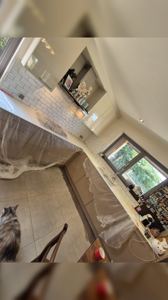 Après - Carrelage Metro Blanc en crédence à Hermée